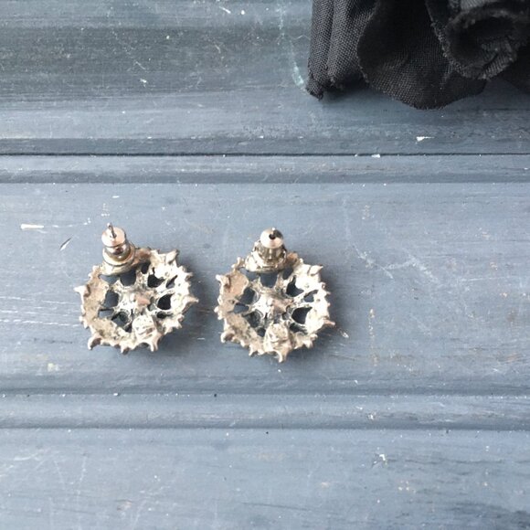 Pewter + Purple Earrings - Picture 4 of 8